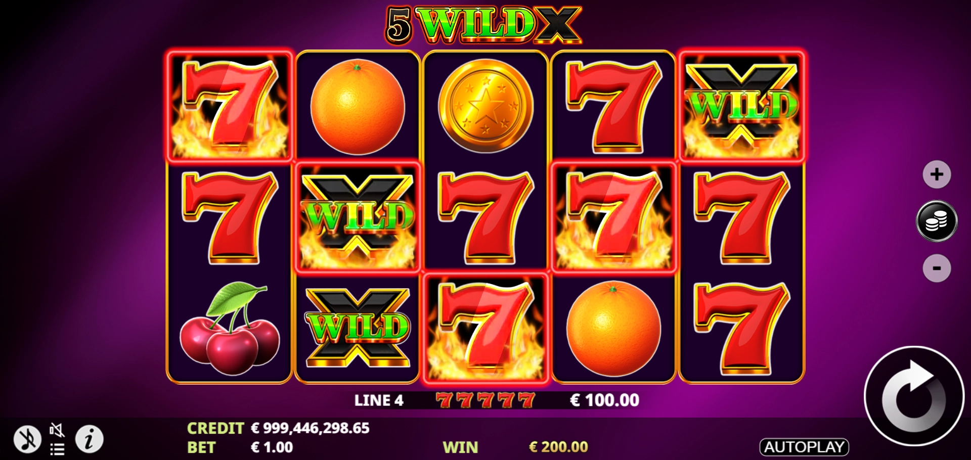 Wild X symbol artwork for 5 Wild X