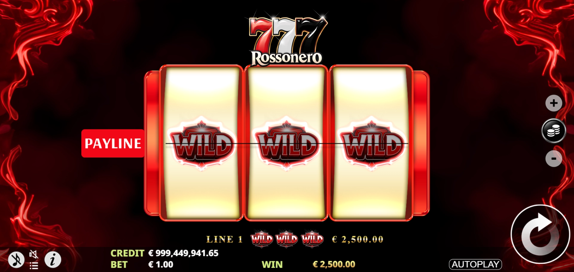 Wild symbol artwork for 777 Rosonero