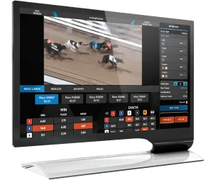 e-Greyhounds streaming to a shop monitor